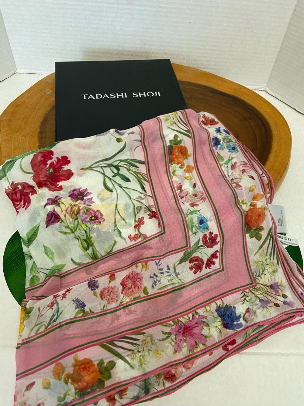 tadashi shoji 24x24 Floral Scarf FLUER scarf